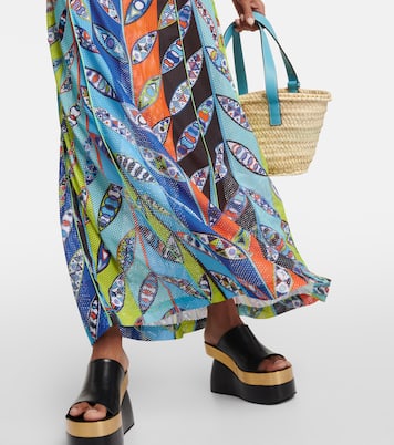 Vestido largo Girandole de malla | Pucci
