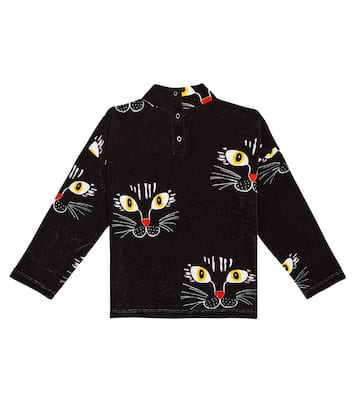 Printed cotton velour sweatshirt | Mini Rodini