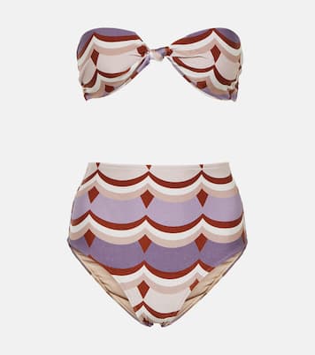 Bedruckter Bikini Vintage Waves | Adriana Degreas