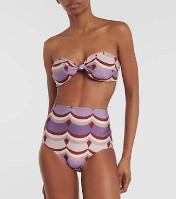 Bedruckter Bikini Vintage Waves | Adriana Degreas