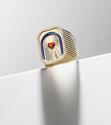 Bague Heart Mini Scap en or 18 ct et diamants | Marie Lichtenberg