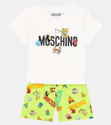 Bébé – Ensemble t-shirt et short en coton | Moschino Kids