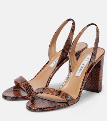 Sandalias 85 de piel grabada | Aquazzura