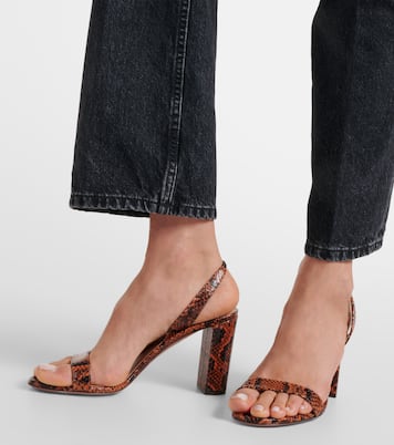 Sandalias 85 de piel grabada | Aquazzura