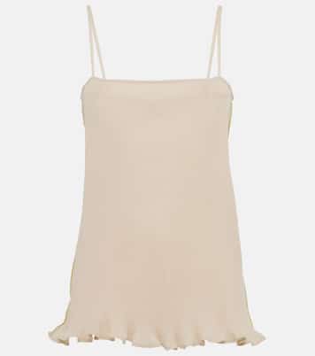 Top lencero plisado con volantes | Toteme