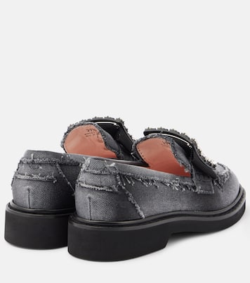 Viv' Rangers embellished denim loafers | Roger Vivier