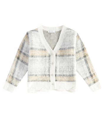 Cardigan à carreaux | Monnalisa