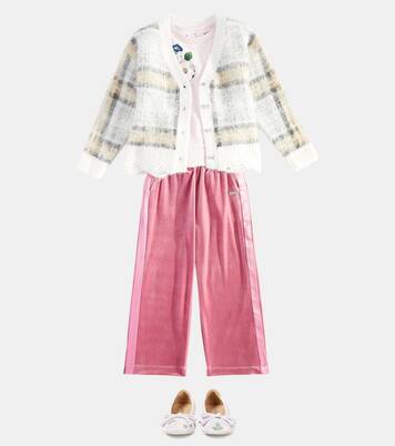 Cardigan à carreaux | Monnalisa