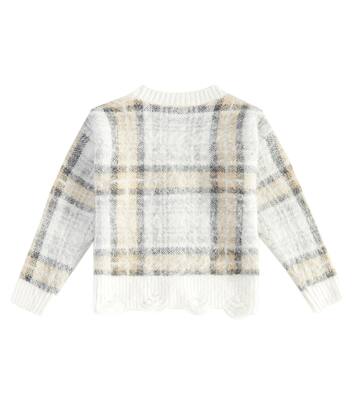 Cardigan à carreaux | Monnalisa
