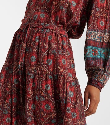 Paige printed cotton-blend midi skirt | Ulla Johnson