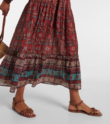 Paige printed cotton-blend midi skirt | Ulla Johnson