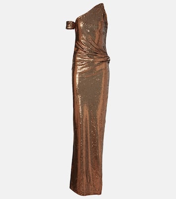 Lizette sequined one-shoulder gown | The New Arrivals Ilkyaz Ozel