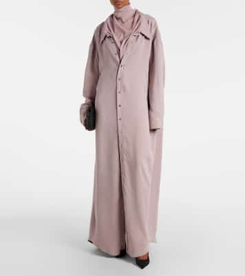 Turtleneck mesh-trimmed shirt dress | Y/Project
