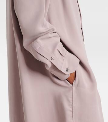 Turtleneck mesh-trimmed shirt dress | Y/Project
