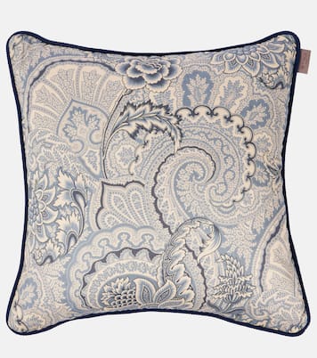 Bloom embroidered paisley cushion | Etro
