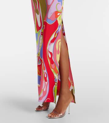 Abito lungo Orchidee in seta | Pucci