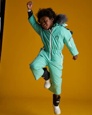 Spike The Dinosaur faux fur-trimmed snowsuit | Roarsome