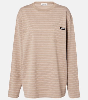 Top aus Baumwoll-Jersey | Miu Miu