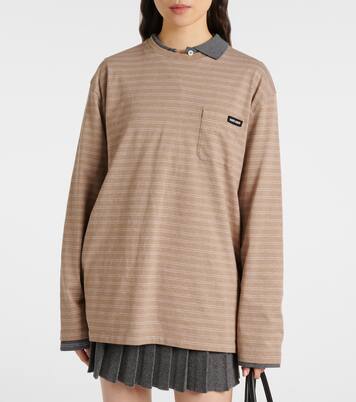 Top aus Baumwoll-Jersey | Miu Miu