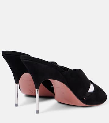 Mules Samantha 95 en daim | Amina Muaddi
