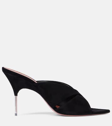 Mules Samantha 95 en daim | Amina Muaddi