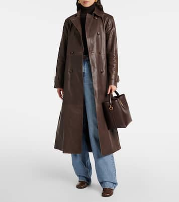 Trench Tate in suede | Nour Hammour