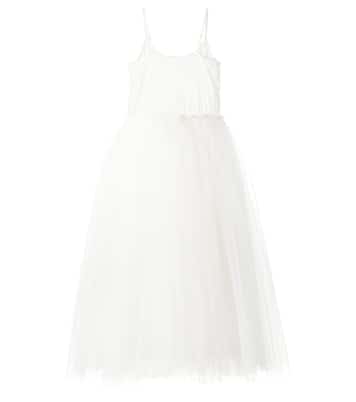 Abito White Lotus in tulle con paillettes | Tutu Du Monde