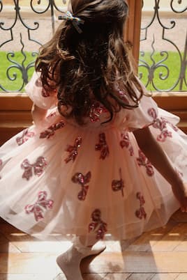 Abito Yvonne in tulle con paillettes | Konges Sløjd