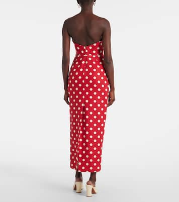 Romeo polka-dot linen maxi dress | Posse
