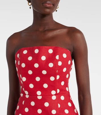 Romeo polka-dot linen maxi dress | Posse