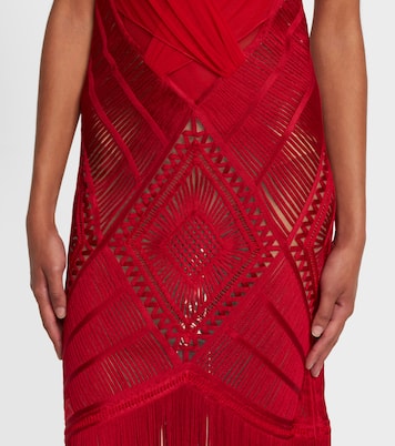Vestido de cóctel Soutache de tul bordado | The Attico
