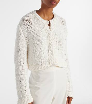 Genevieve open-knit cardigan | Khaite