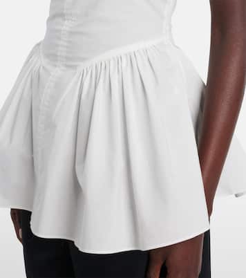 White Label Bader cotton-blend poplin top | Proenza Schouler