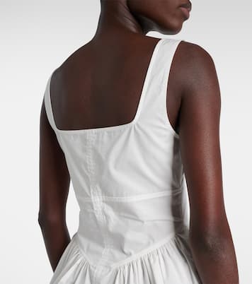 White Label Bader cotton-blend poplin top | Proenza Schouler