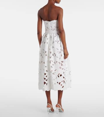Vestido bustier de encaje | Oscar de la Renta