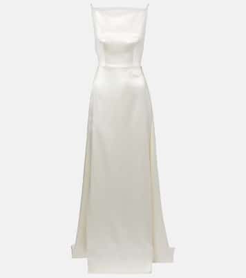 Vestido de novia Emerson de seda y lana | Danielle Frankel