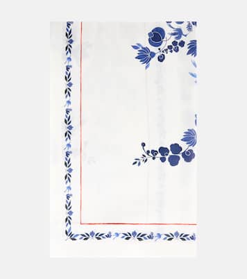 Medium floral linen tablecloth | La DoubleJ