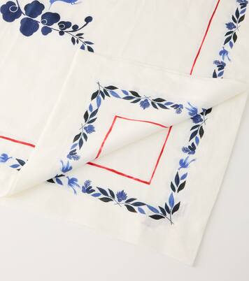 Medium floral linen tablecloth | La DoubleJ
