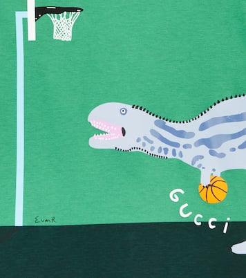 x Euan Roberts camiseta de jersey de algodón | Gucci Kids