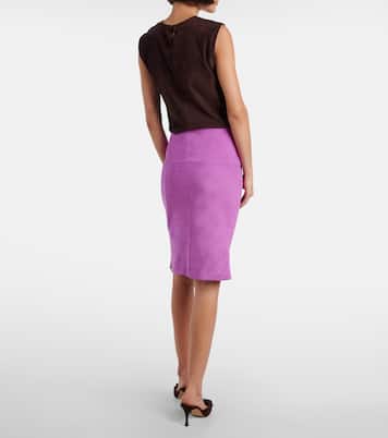 Gin suede pencil skirt | Stouls