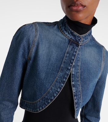 Cropped denim jacket | Alaïa