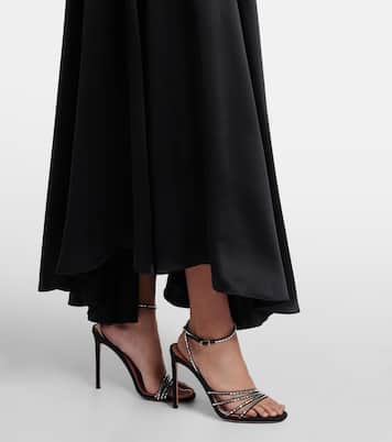 Velvet and silk satin maxi dress | Rodarte