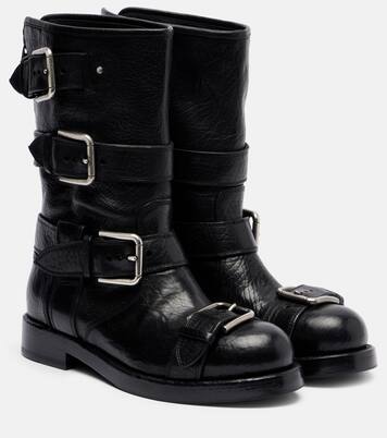 Leather biker boots | Dolce&Gabbana