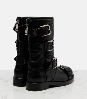 Leather biker boots | Dolce&Gabbana