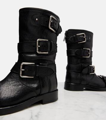 Leather biker boots | Dolce&Gabbana