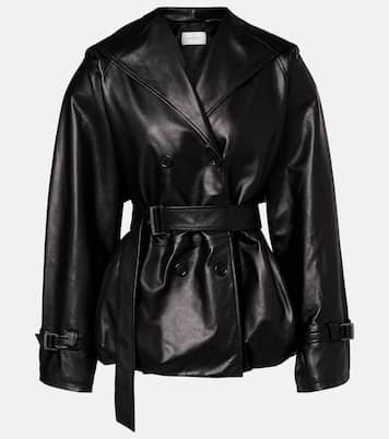 Hooded leather jacket | Magda Butrym