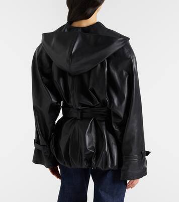 Hooded leather jacket | Magda Butrym