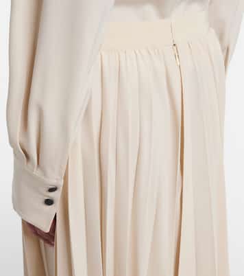 Felixa plissé crêpe midi skirt | Isabel Marant