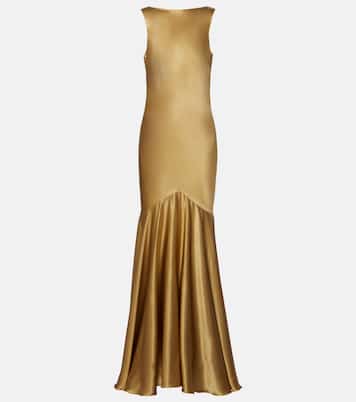 Open-back satin gown | Nina Ricci