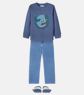 Sweat-shirt imprimé en coton | Stella McCartney Kids